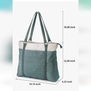Stylish Green Tote/Work Bag
